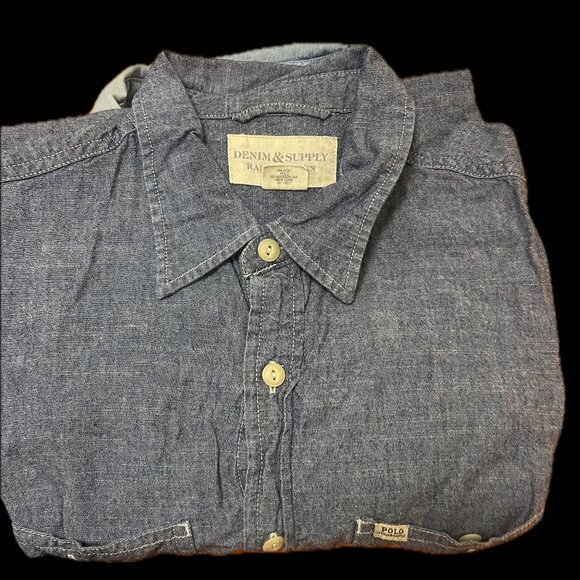 Ralph Lauren Denim and Supply long sleeve button down shirt Mens size medium - Picture 1 of 4